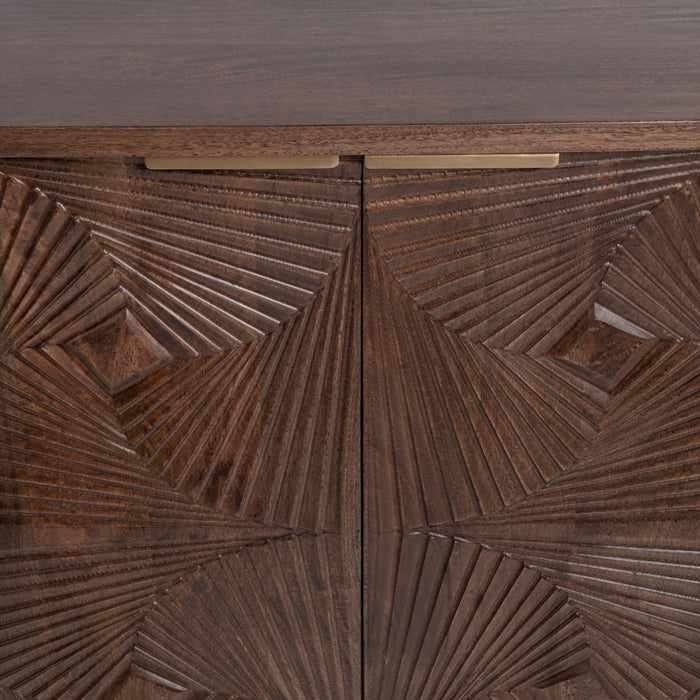 Lina - 4 Door Cabinet - Kona Brown