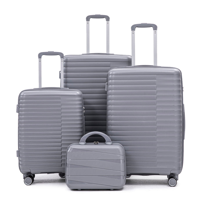 4 Piece Luggage Set, Combination Lock