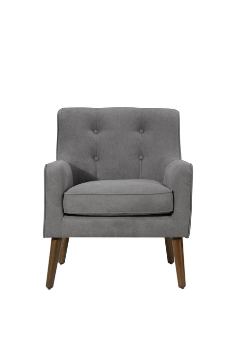 Ryder - Mid Century Modern Woven Fabric Tufted Armchair