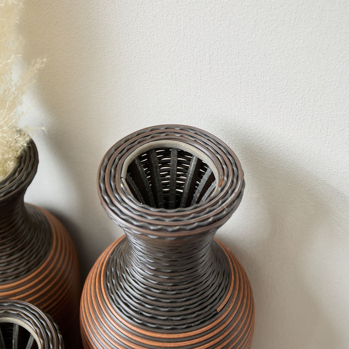 Classic And Neat Floor Vase, High Independent Flower Stand (Set of 3)