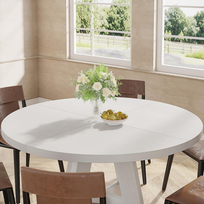 Round Dining Cross Base Kitchen Table