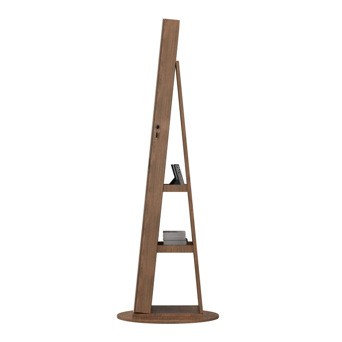 Swivel Jewelry Cabinet With Full Length Mirror