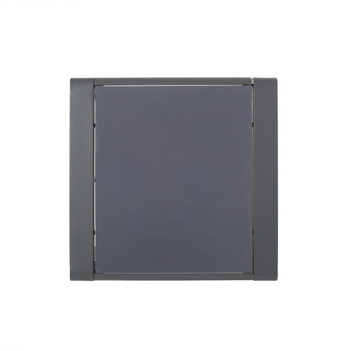 Cape Coral - Contemporary Side Table With Frosted Glass Top