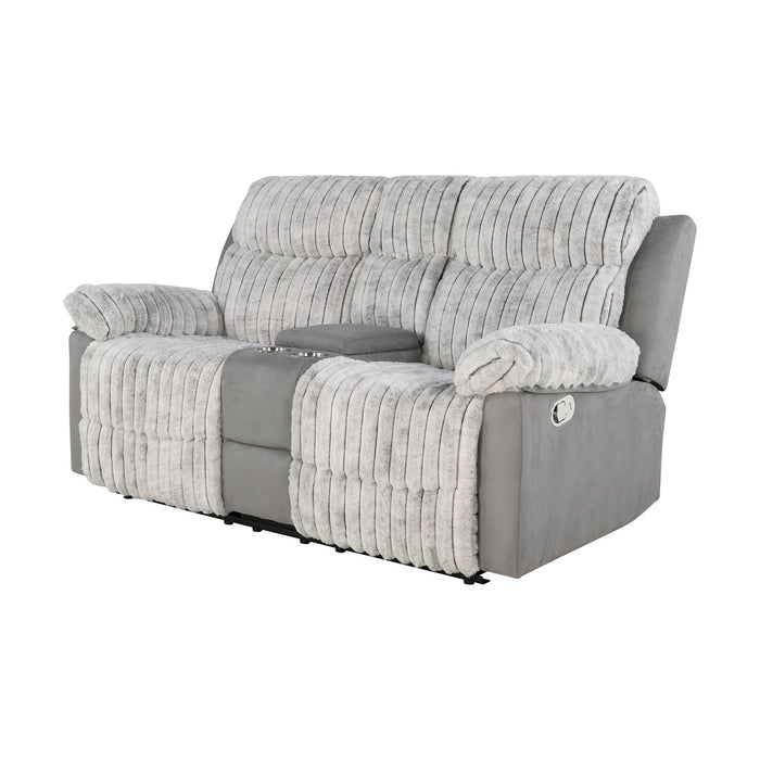 Bruni - Console Reclining Loveseat With Manual Recline