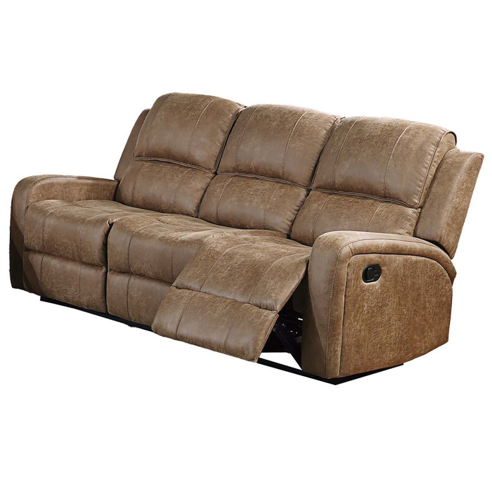 Modern Reclining Sofa With Padded Seat And Backrest