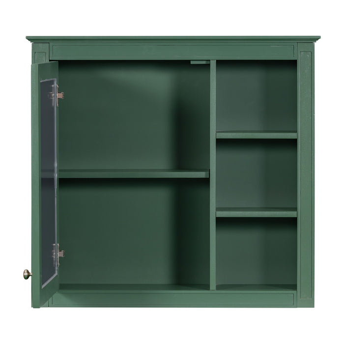 Wall Mounted Medicine Cabinet With Mirror And 3 Open Shelves