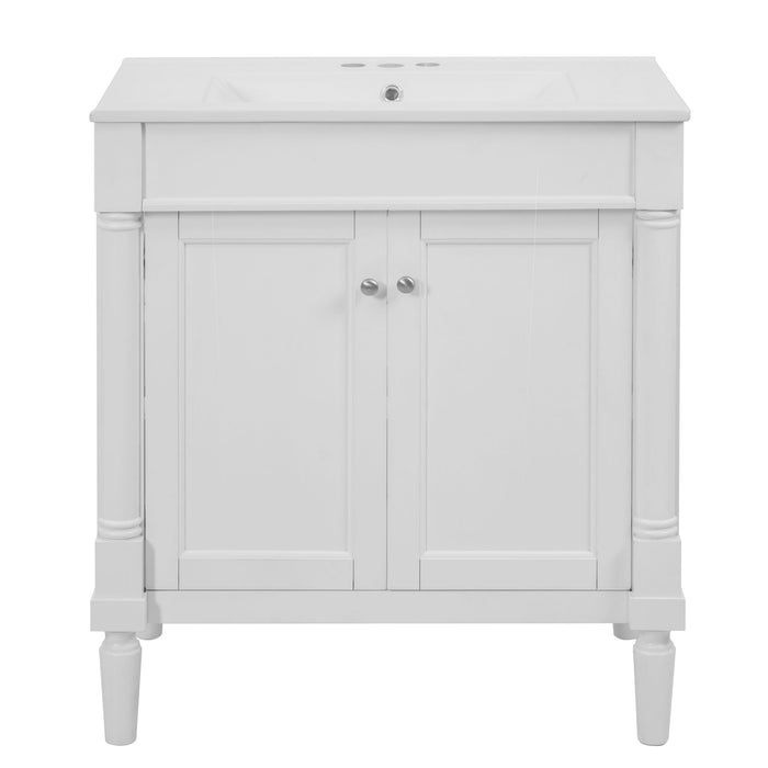Bathroom Vanity Cabinet With Sink, Soft Close Doors, Storage Cabinet