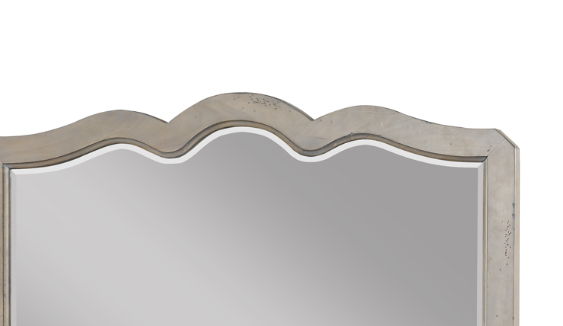 Scallop Shaped Mirror - White Poplar