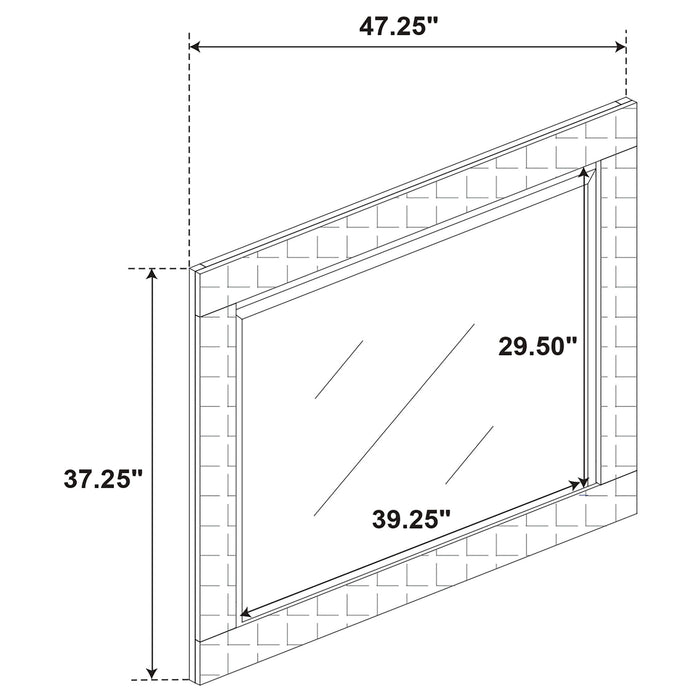Pierce - 4 Piece Bedroom Set With LED Lighting