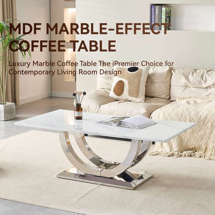 Rectangular Coffee Table With Base