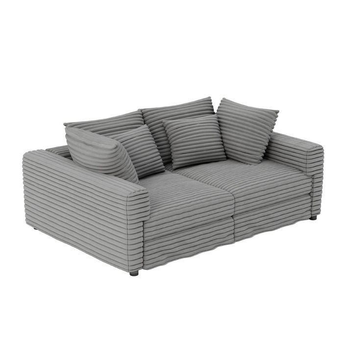 4 Seat Sofa, Deep Seat Couches With Soft Pillows