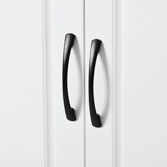 Sleek And Modern Shoe Cabinet With Adjustable Shelves, Space Saving Design