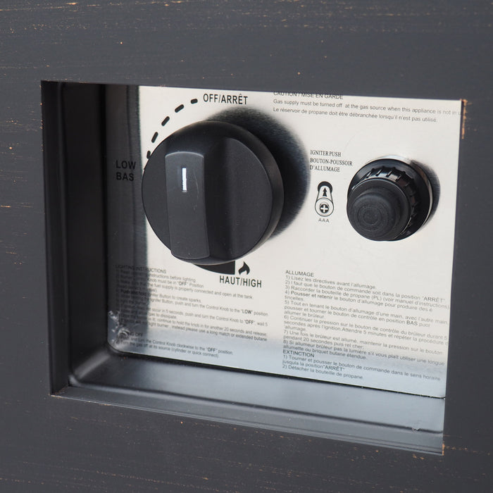 Outdoor Patio Gas Burning Fire Pit Table 50,000 Btu, Square