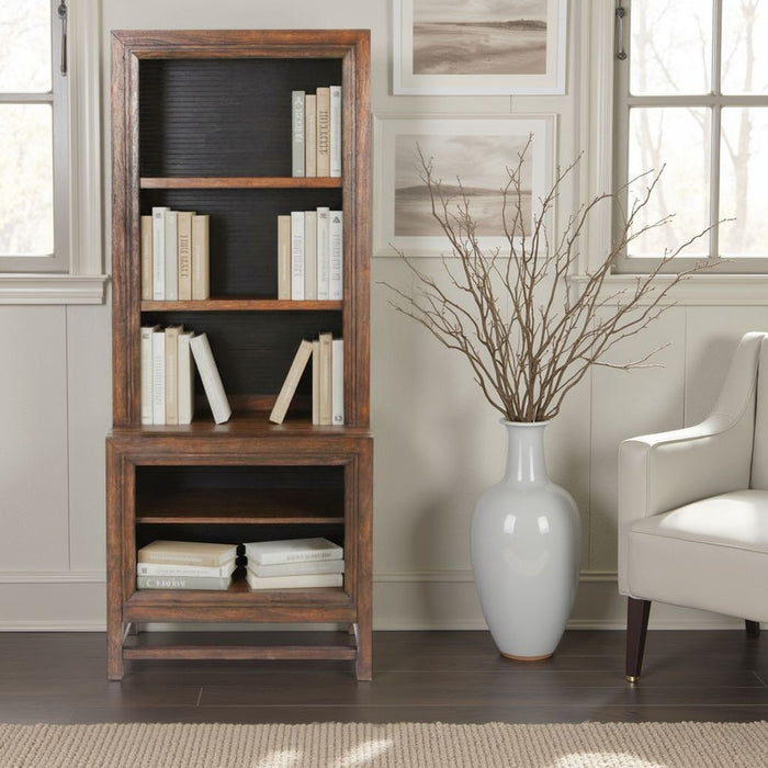 Bookcase Pier, 2 Tone - Brown