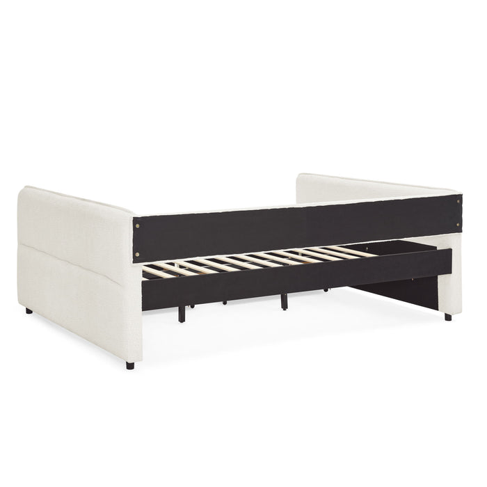 Upholstered Daybed & 2 Drawers