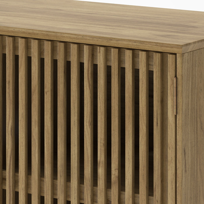 TV Stand With Adjustable Shelf - Natural