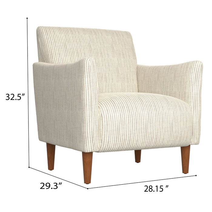 Letty - Accent Chair - Ash Stripe