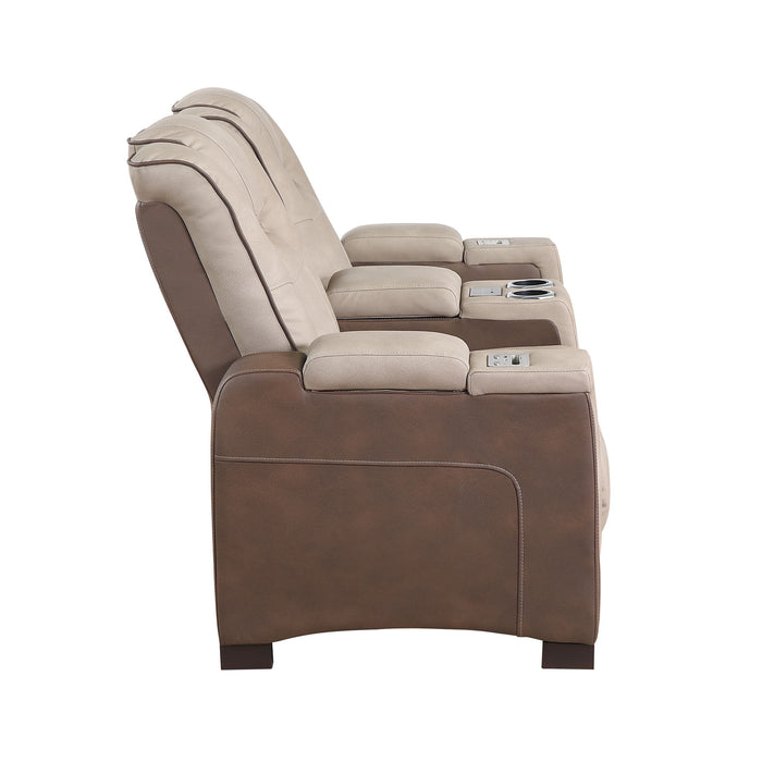 Bruno - Power Reclining Loveseat With Bluetooth Speakers