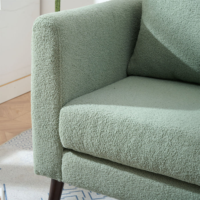 Modern Accent Upholstered Armchair With Pillow