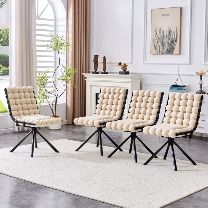 Puffy Bubble, Ball Chain Dining Chairs For Dining Room (Set of 2)