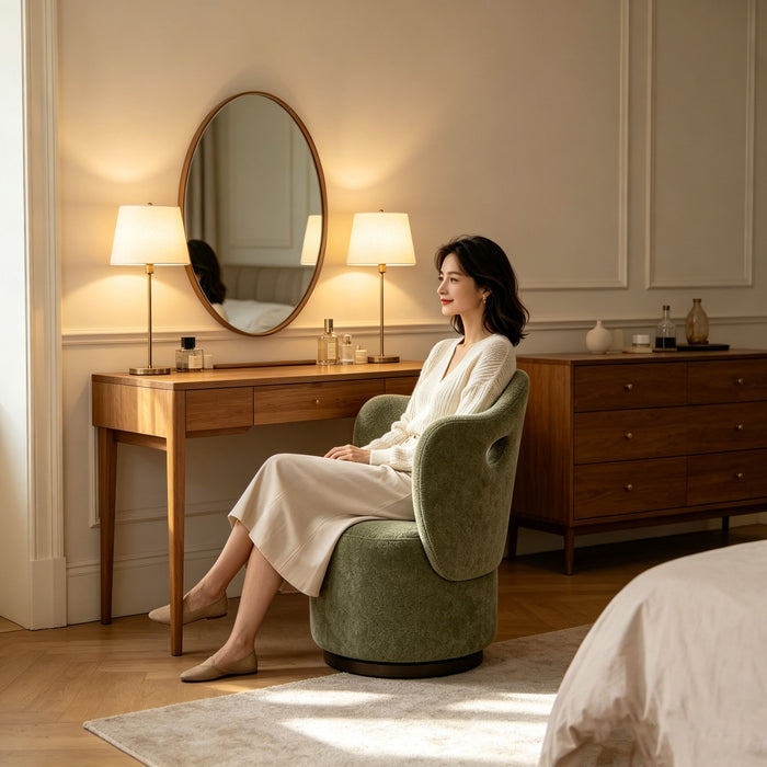 Yves - Swivel Chair - Olive