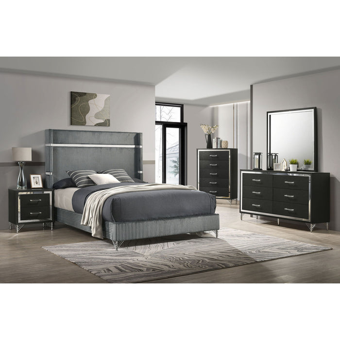 Malcolm - 5 Drawer Bedroom Chest - Black
