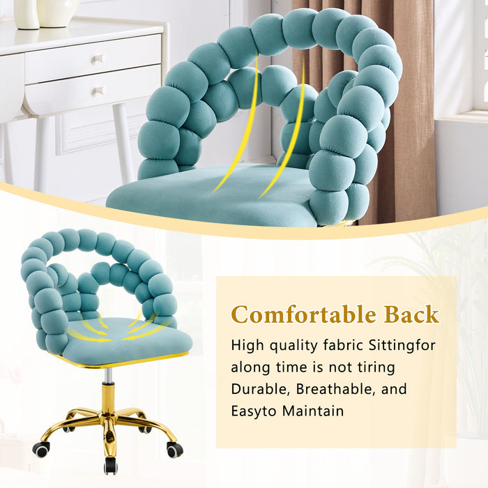 Puffy Bubble, Ball Chain Accent Chair With 5 Claw Casters