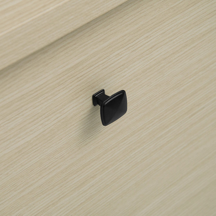 Hollowed Out Cabinet With 2 Door 3 Drawers, American Furniture, Suitable For Bedroom, Living Room, Study - Natural