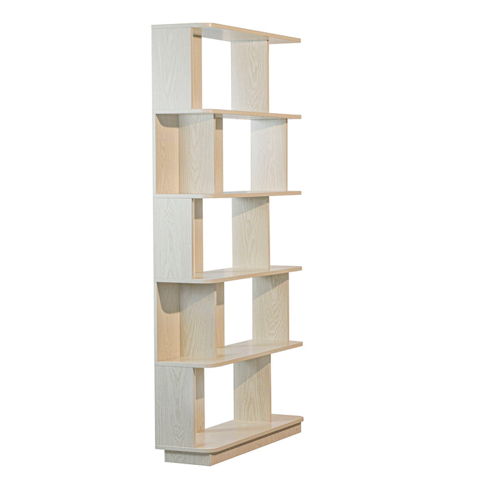 Modern 5 Tier Open Storage Bookcase