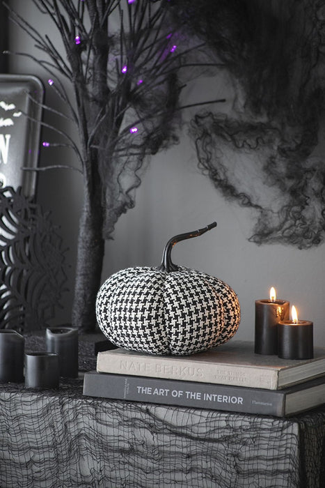 Pumpkin Decor, For Holiday Halloween Decoration - Black / White