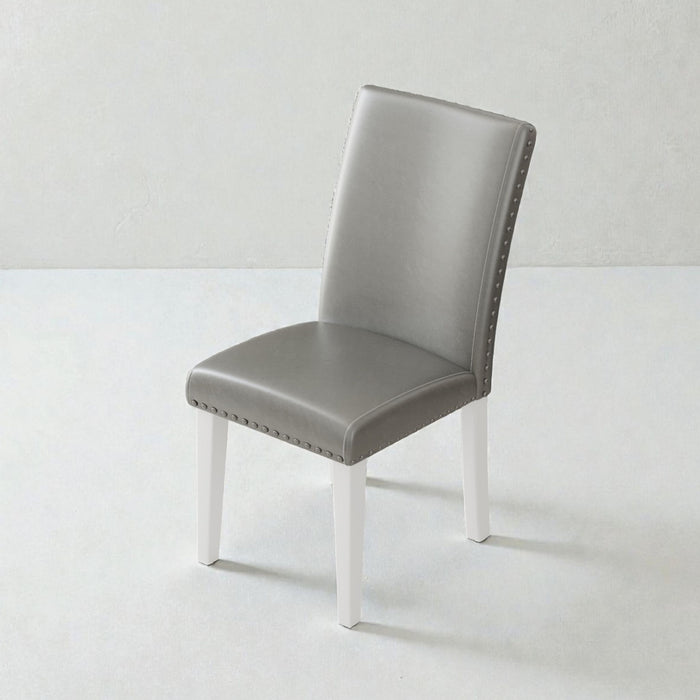 Upholstered Dining Chair With High Back Design (Set of 2)