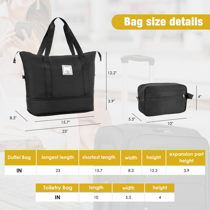 Softside Luggage Expandable Set With Duffel Bag Upright Spinner