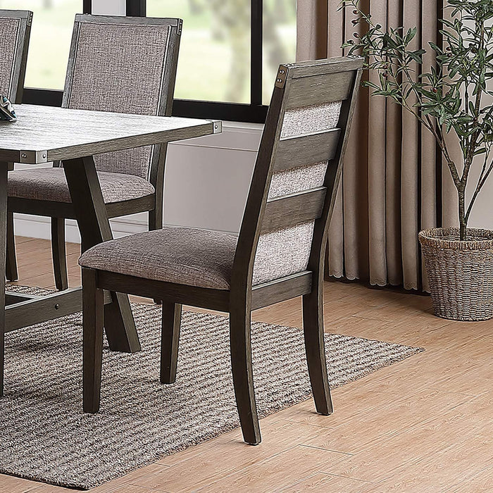 Upholstered Dining Chairs (Set of 2) - Gray - Fabric