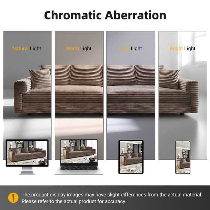 Modern Comfy Upholstered Sofa Cloud Couch & Deep Seat Couches