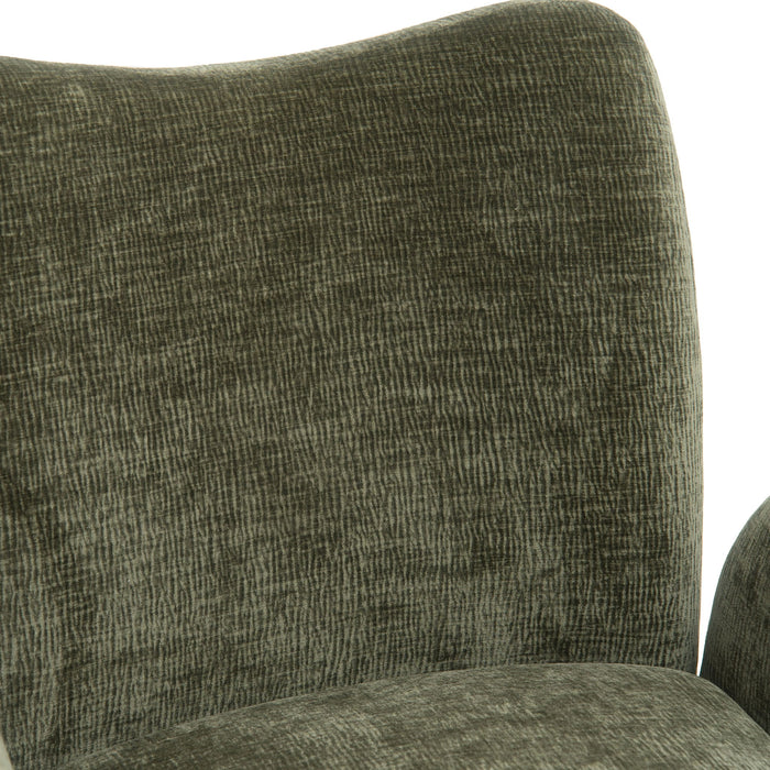360° Swivel Accent Chair For Living Room - Olive Green