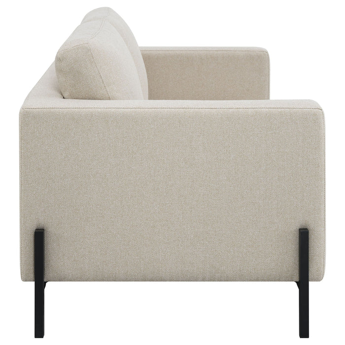 Tilly - 3 Piece Track Arm Sofa Set - Oatmeal
