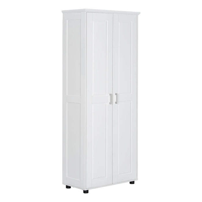 Storage Cabinet With Adjustable Shelves, 2 Doors, Rectangle Design For Bathroom