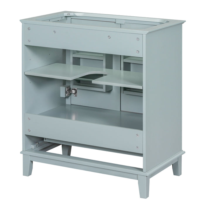 Modern Bathroom Vanity Base Only With Doors And Drawer