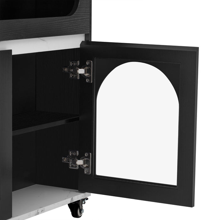 Extendable Dining Table With Folding Top, Rolling Kitchen Island With Drawers And Power Outlet