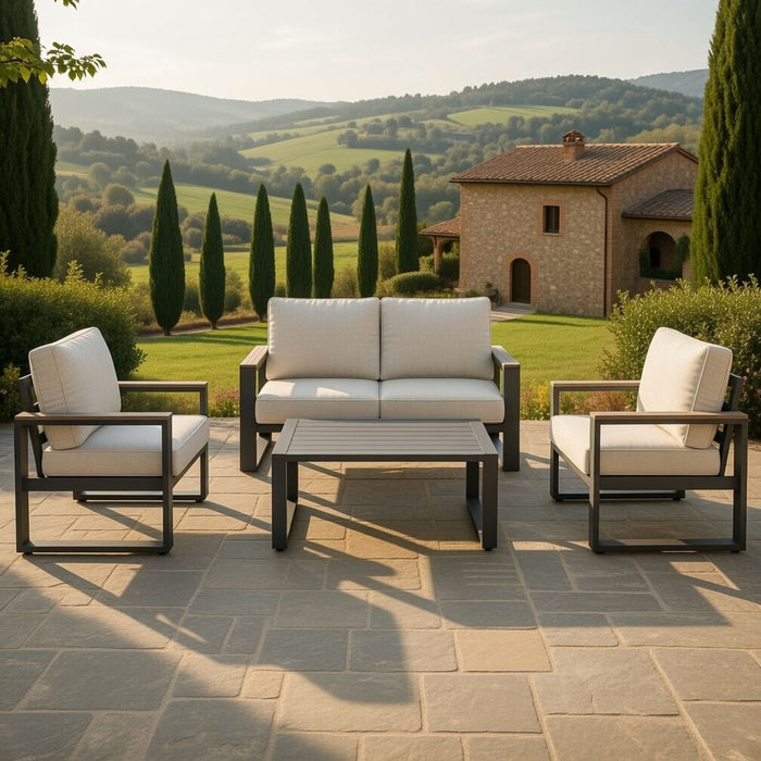 Modern Outdoor Sofa Set With Coffee Table