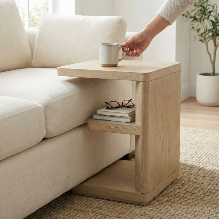 Chairside Table - Tan