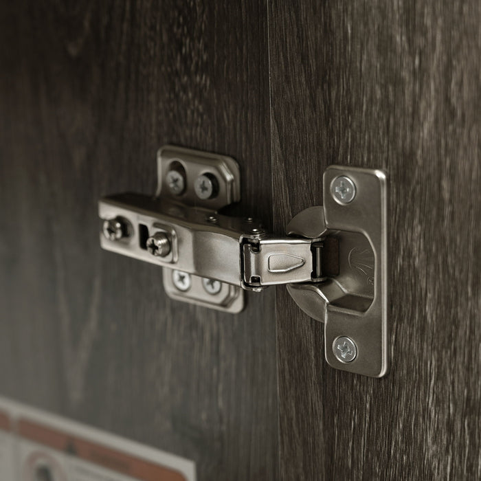 Bathroom Vanity With Sink, Freestanding Wood Grain Cabinet With Storage