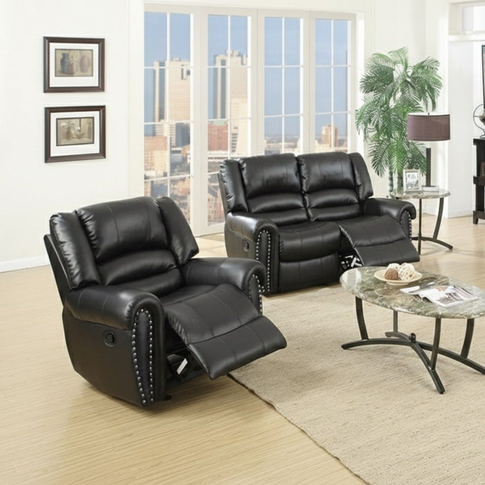 Modern Living Room Set With Nailhead Trim