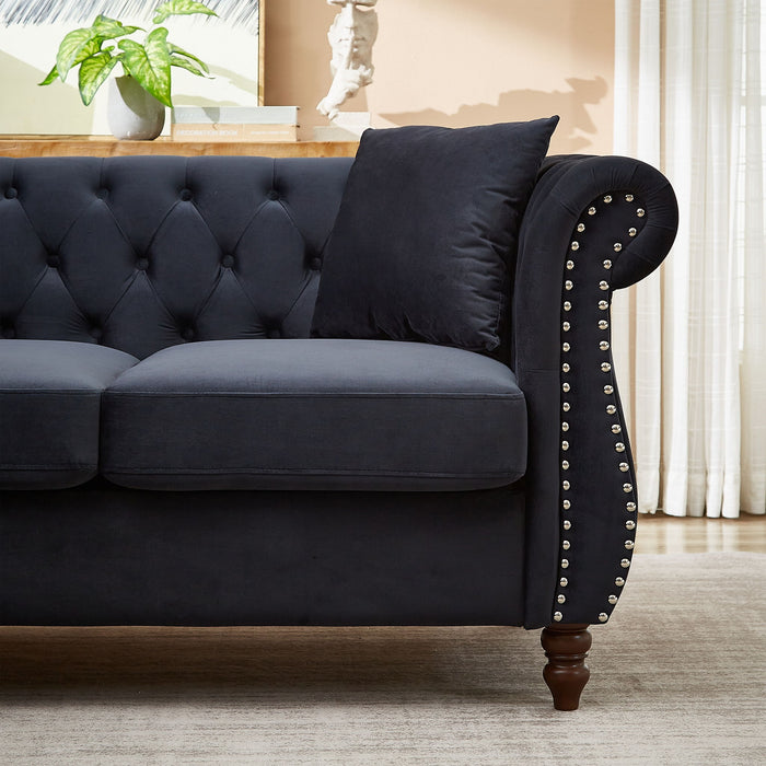 Streamline Modern L-Shaped Corner Sofa