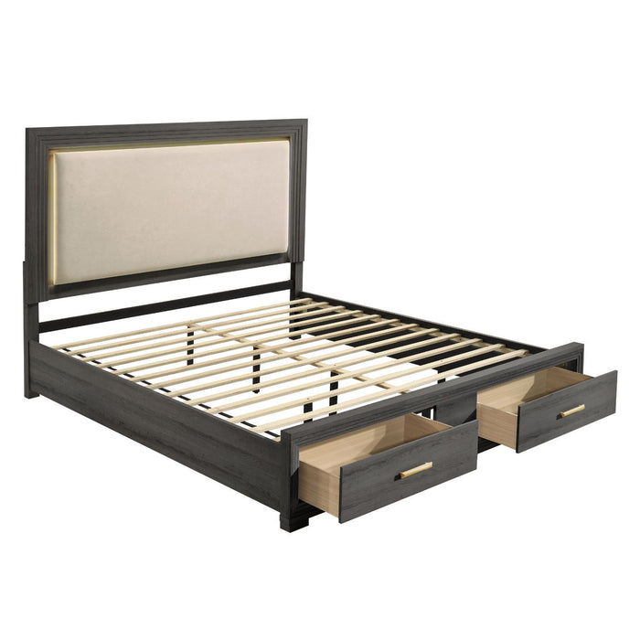Colorado - Bed With Upholstered LED Headboard