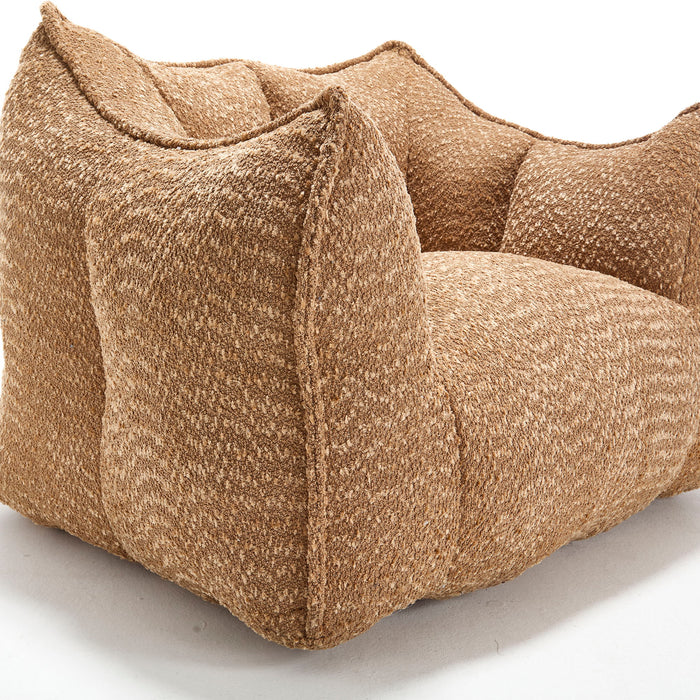 Comfortable Chenille Sofa Chairs With Highly Resilient Foam For Living Rooms And Bedrooms
