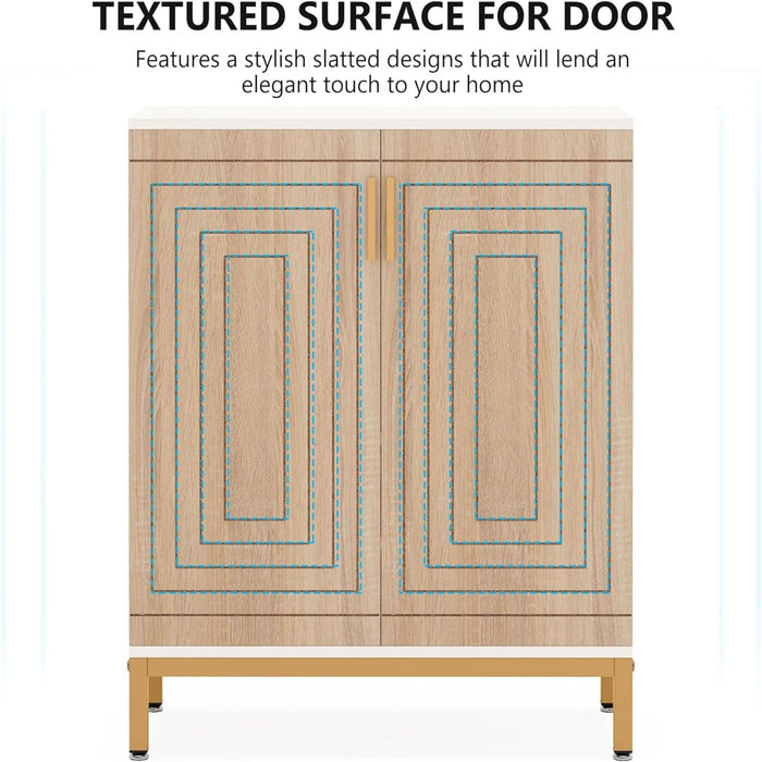 Shoe Cabinet With Doors, 5 Tiers Shoe Storage Organizer