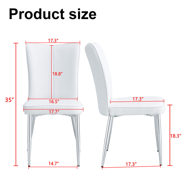 Minimalist Style Minimalist Dining Chairs With Metal Legs