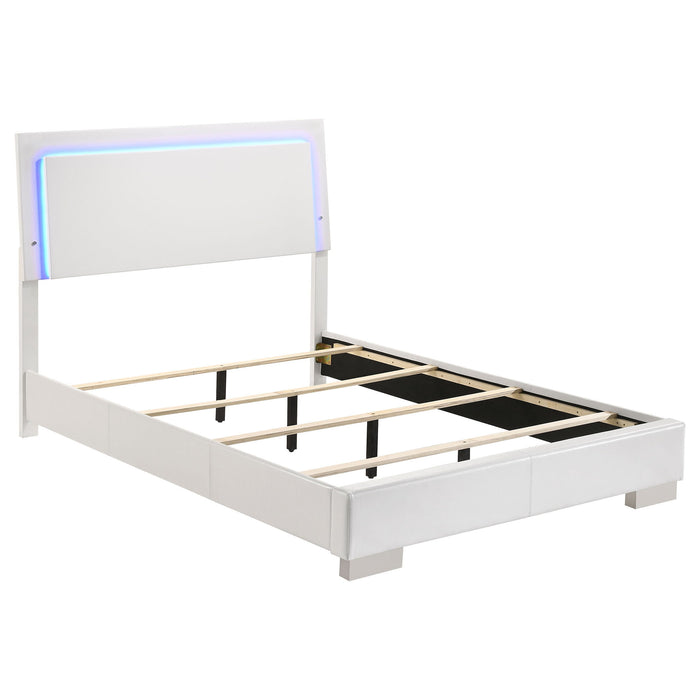 Felicity - LED Panel Bed With Built In Lighting