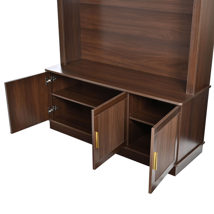 Arched Top Hall Tree With 5 Hooks